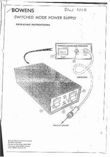 Bowens Ltd Flash Accessories - misc manual. Camera Instructions.